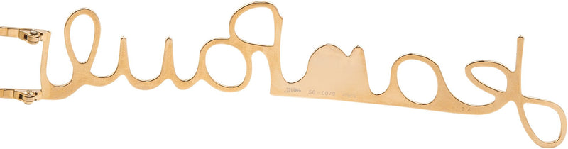 Jean Paul Gaultier Cursive Logo Sunglasses