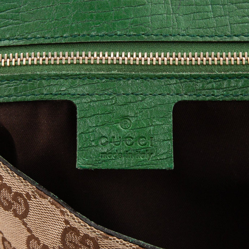 Gucci Monogram Horsebit Embellished Bag