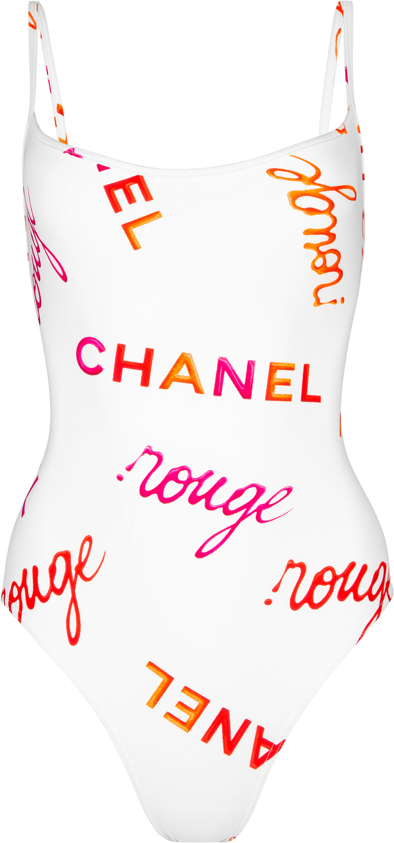 Chanel Spring 1996 Rouge Logo One-Piece
