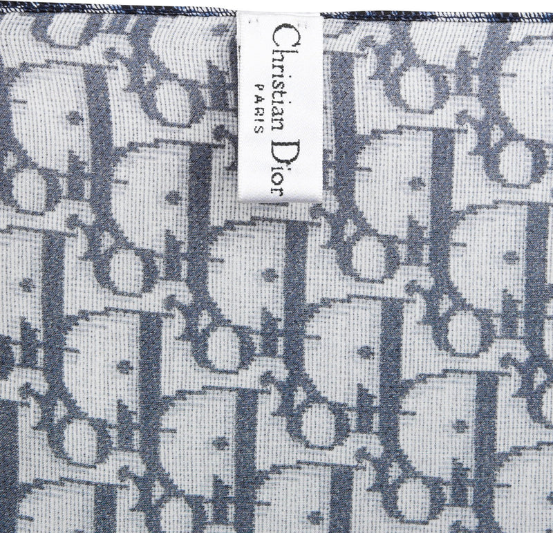 Christian Dior Navy Diorissimo Swarovski Embellished Scarf Top