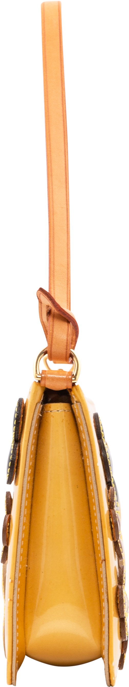 Louis Vuitton Vernis Lexington Fleurs Pochette Bag