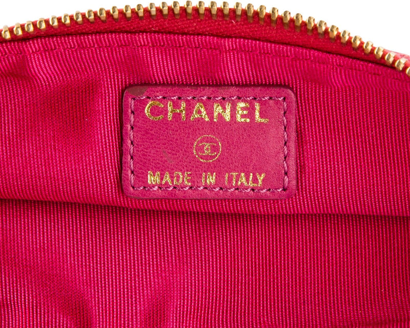 Chanel Suede Camellia Flower Bracelet Clutch Bag