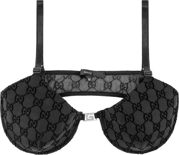 Gucci Spring 1998 Runway Monogram Swarovski Embellished Bra