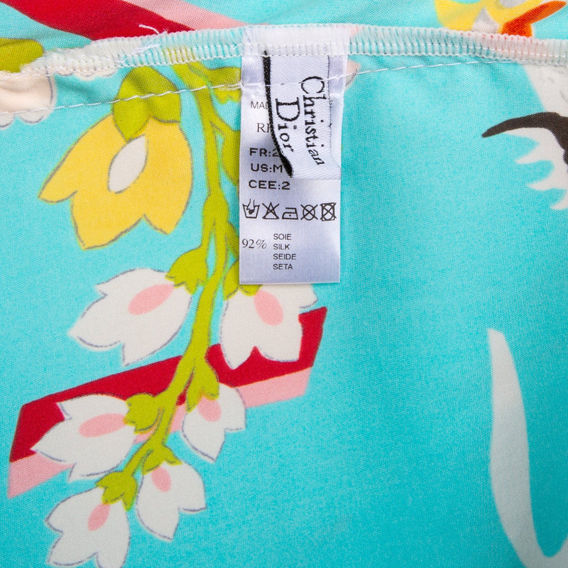 Christian Dior Fall 2003 Runway Printed Silk Dress