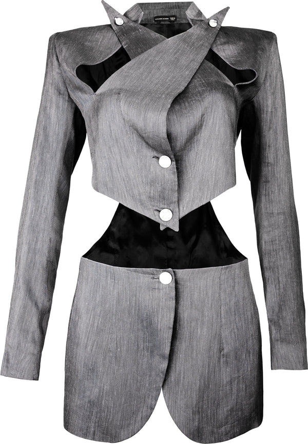Alexander McQueen Spring 1999 Runway Cut Out Blazer Jacket