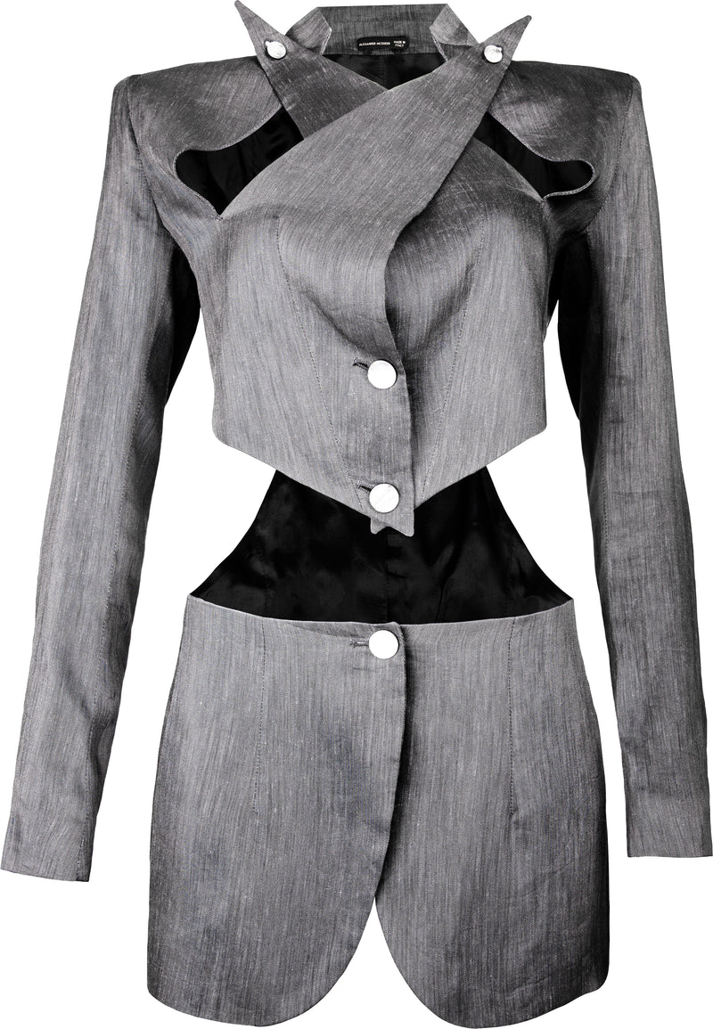 Alexander McQueen Spring 1999 Runway Cut Out Blazer Jacket