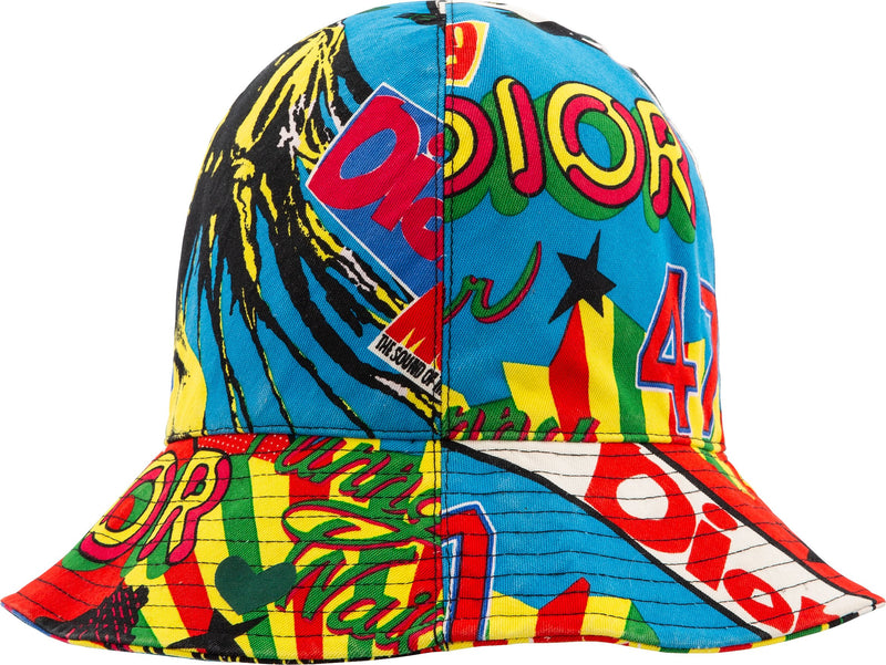 Christian Dior Multicolor Rasta Mania Bucket Hat