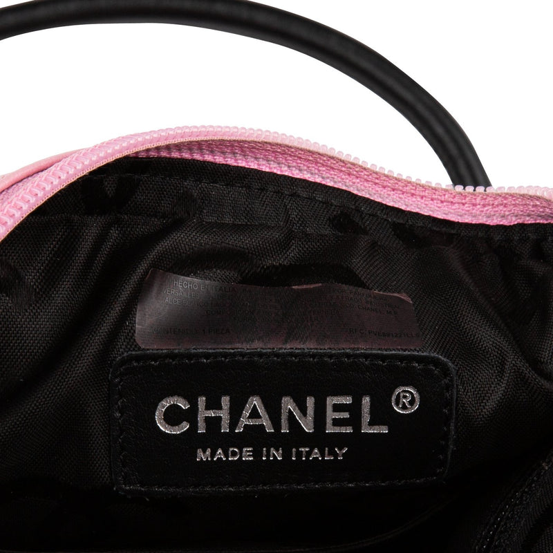 Chanel Pink Leather Cambon Logo Bag