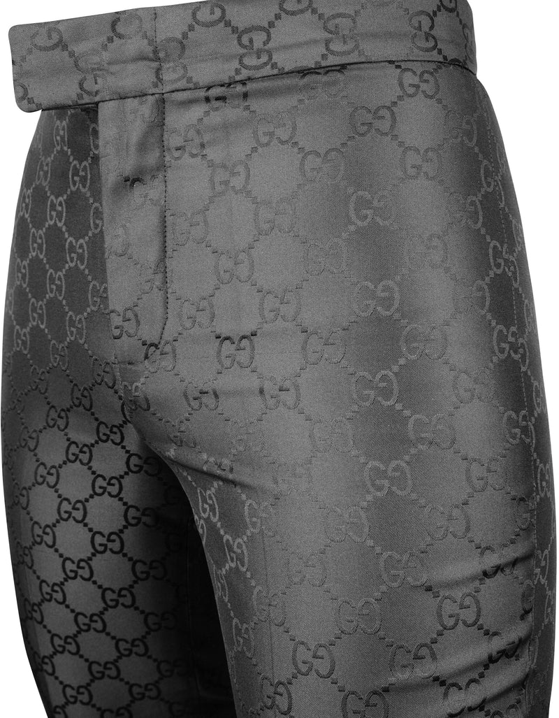 Gucci Monogram Tapered Trouser Pants
