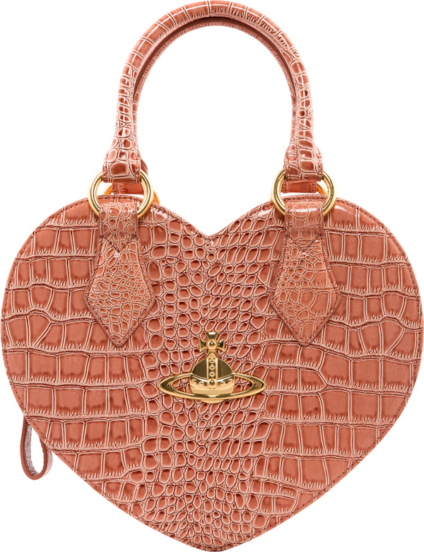 Vivienne Westwood Leather Embossed Heart Bag