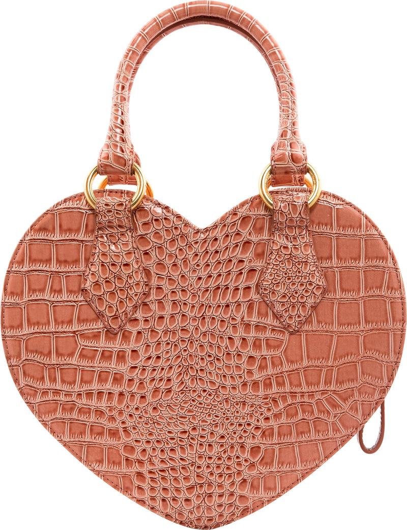 Vivienne Westwood Leather Embossed Heart Bag