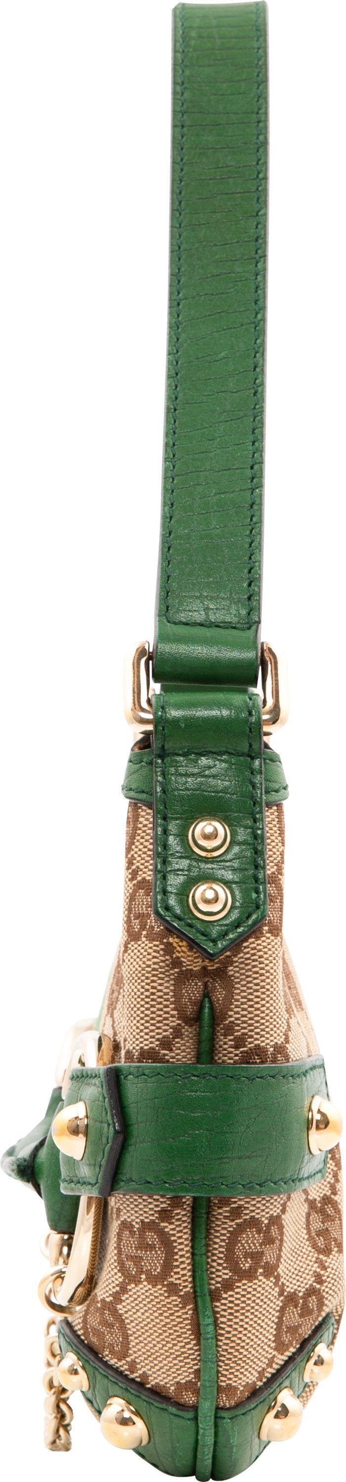 Gucci Monogram Horsebit Embellished Micro Mini Bag