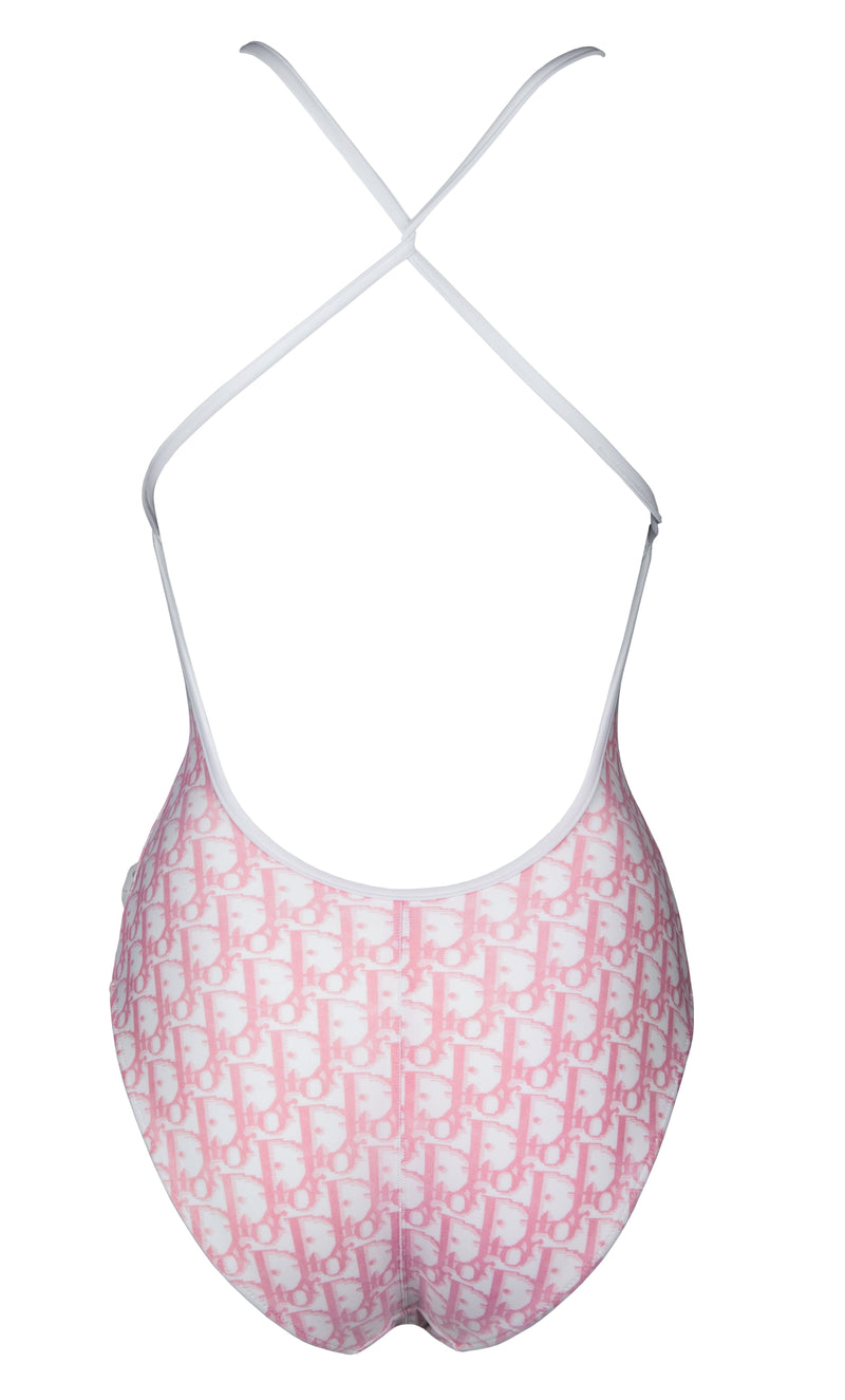 Christian Dior Diorissimo Girly Floral Embellished One-Piece