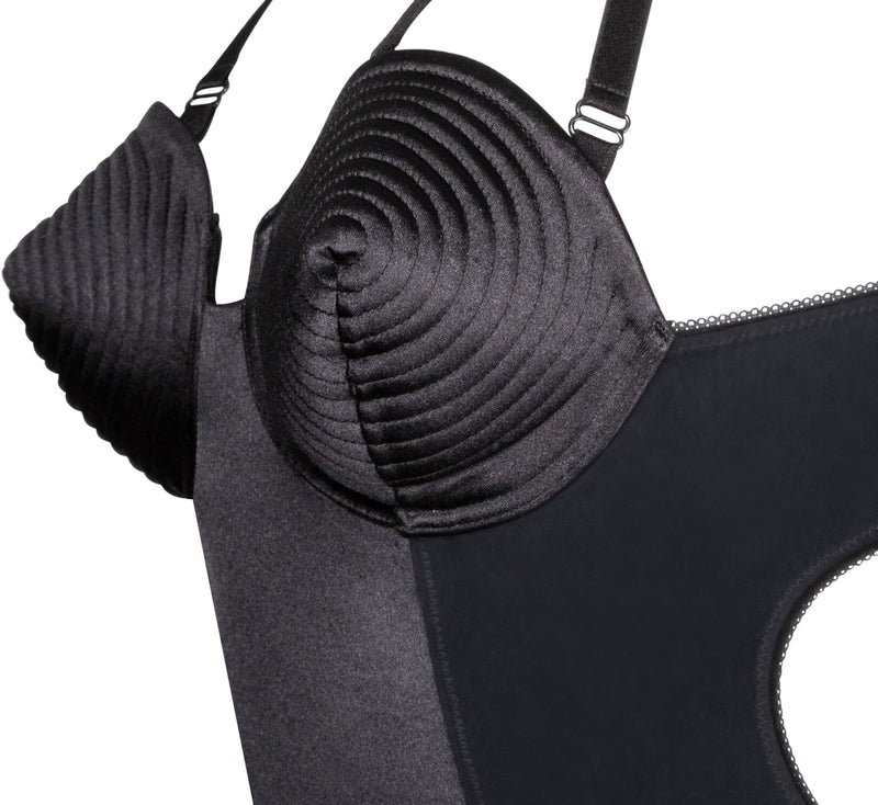 Jean Paul Gaultier Iconic Satin Conical One-Piece