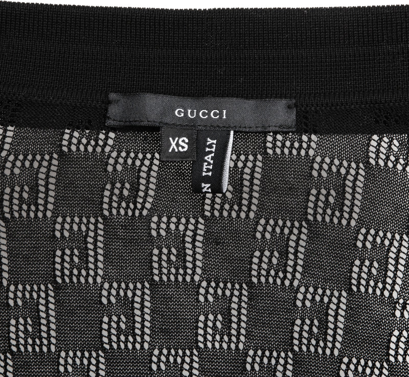 Gucci Transparent G Logo Crop Top