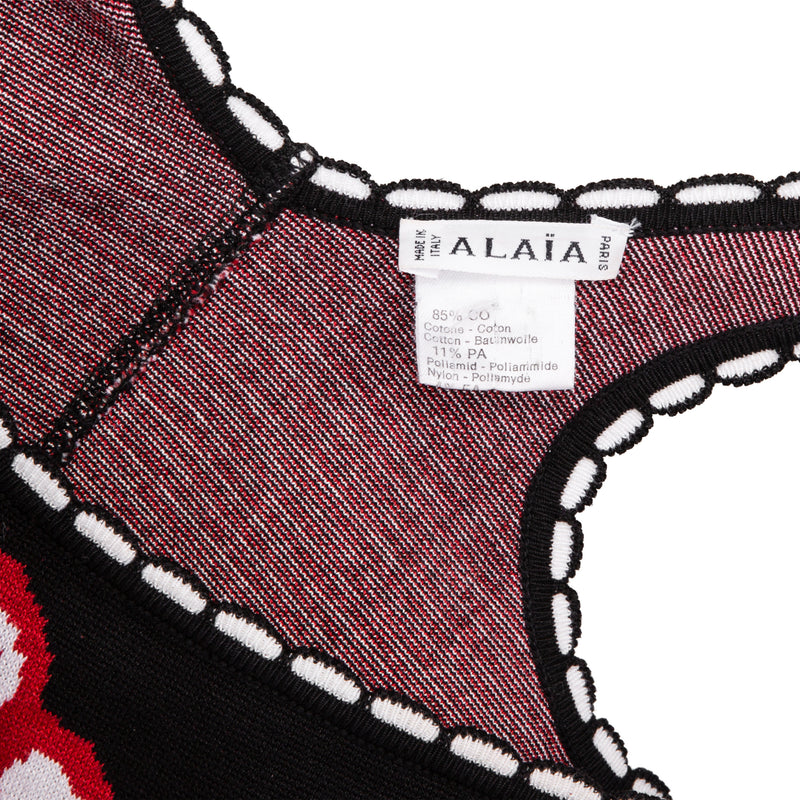 Alaïa Spring 1992 Runway Mon Coeur Est A Papa One-Piece
