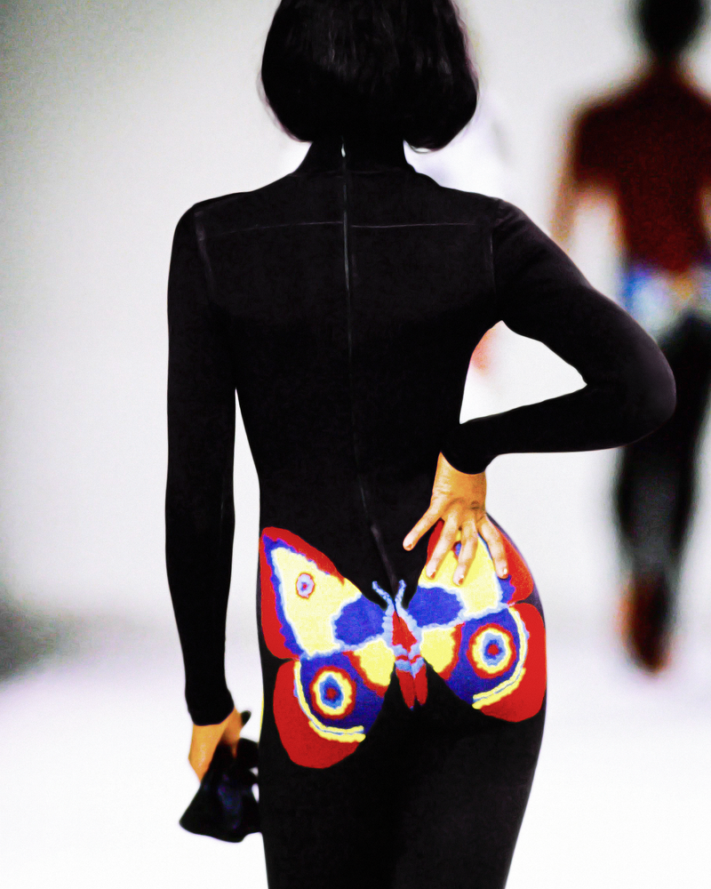 Alaïa Fall 1991 Runway Butterfly Skirt