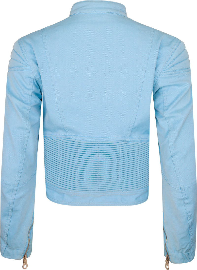 Chanel Spring 2002 Runway Logo Moto Jacket