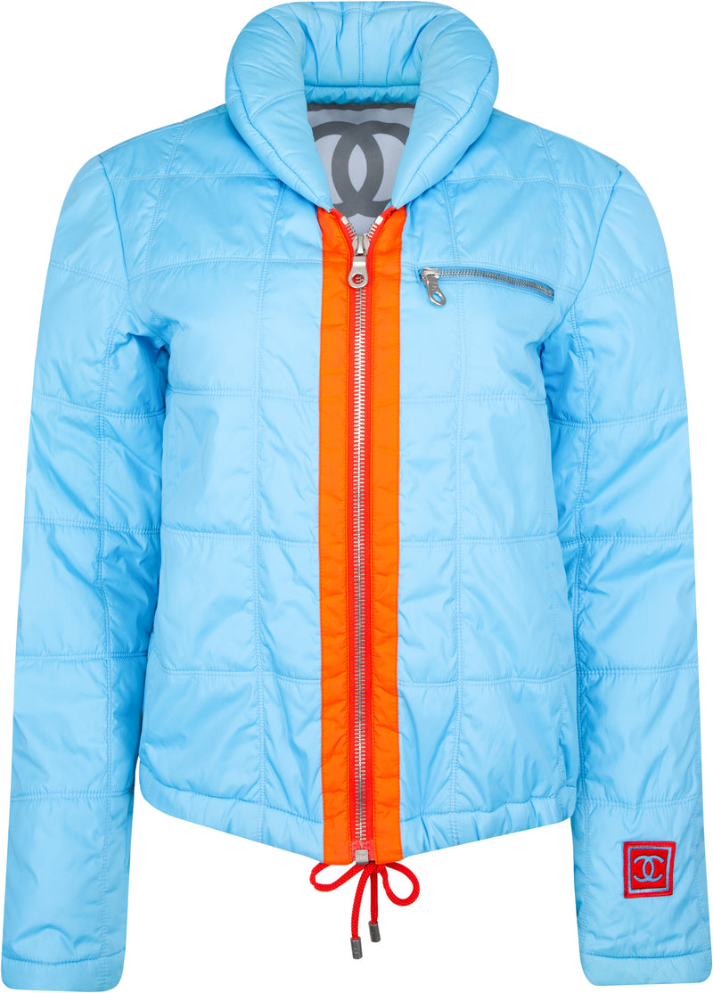 Chanel Spring 2002 Runway Logo Puffer Jacket