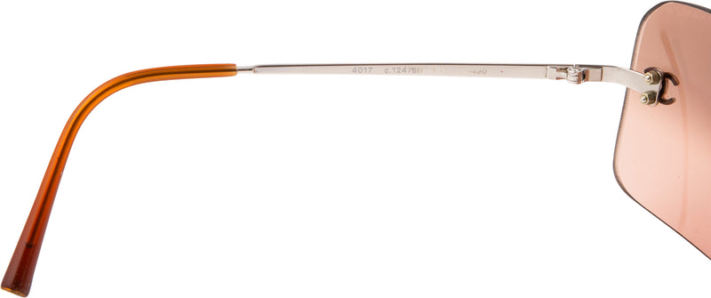 Chanel Rimless Logo Mirror Sunglasses