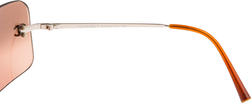 Chanel Rimless Logo Mirror Sunglasses