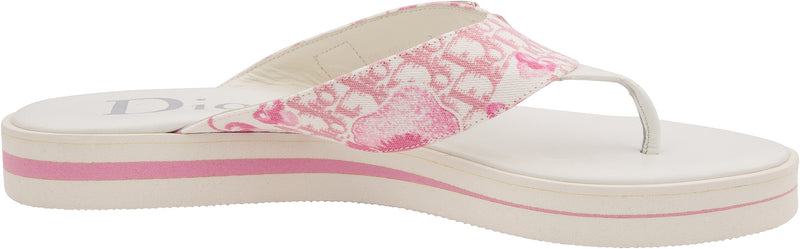 Christian Dior Diorissimo Resort 2005 Logo Flowers Sandals