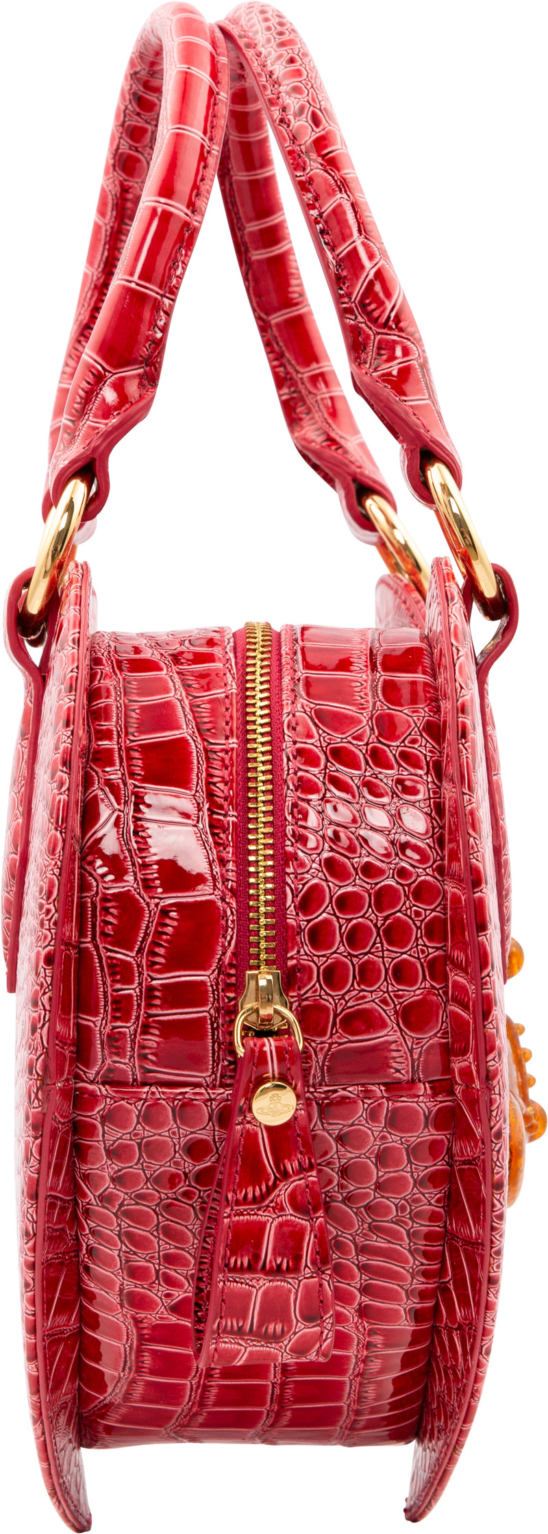 Vivienne Westwood Leather Embossed Heart Bag