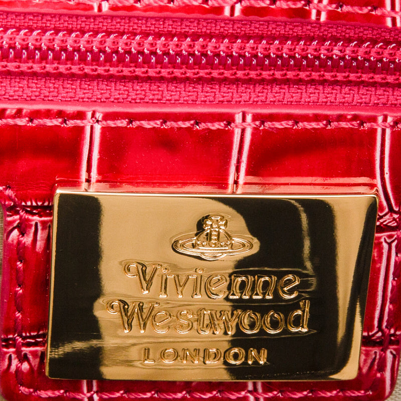 Vivienne Westwood Leather Embossed Heart Bag