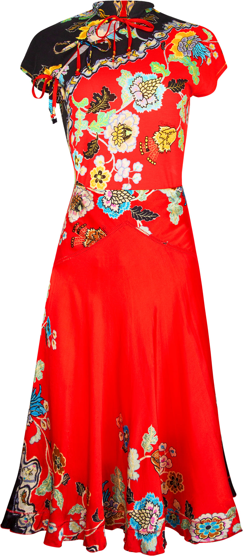 Roberto Cavalli Spring 2003 Printed Top Skirt Set