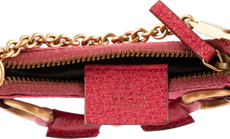 Gucci Monogram Micro Mini Horsebit Embellished Bag