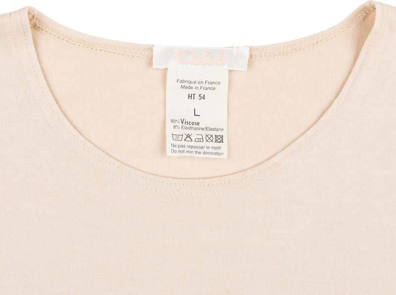 Chloé Spring 2000 Runway Glitter Devil Skull Top