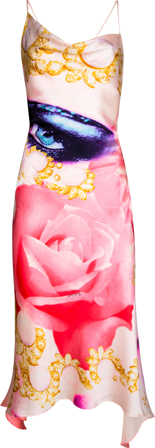 Roberto Cavalli Spring 2001 Silk Printed Dress