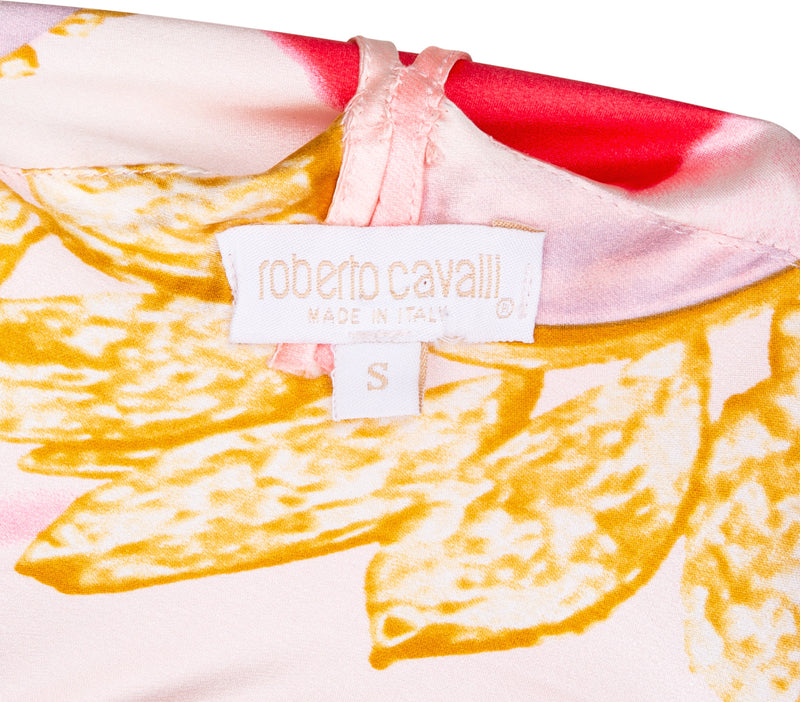 Roberto Cavalli Spring 2001 Silk Printed Dress