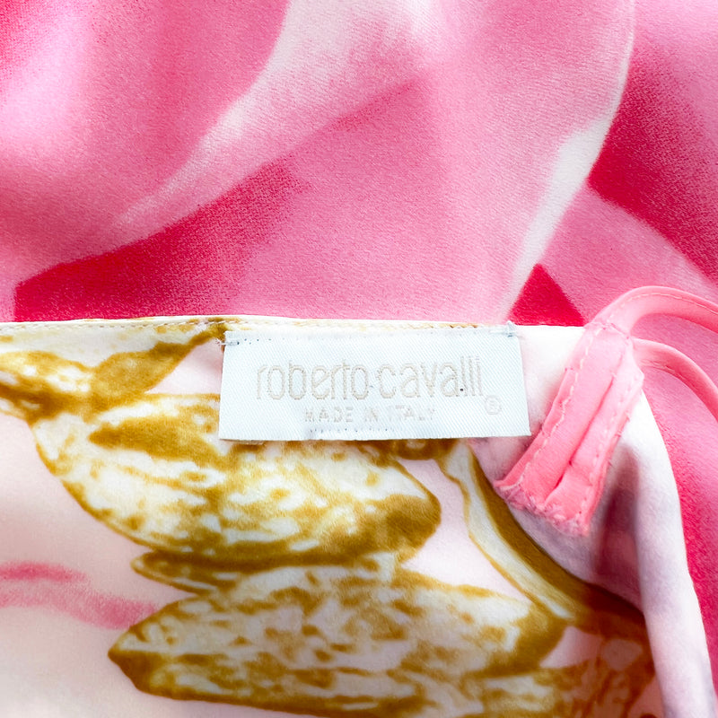 Roberto Cavalli Spring 2001 Silk Printed Gown