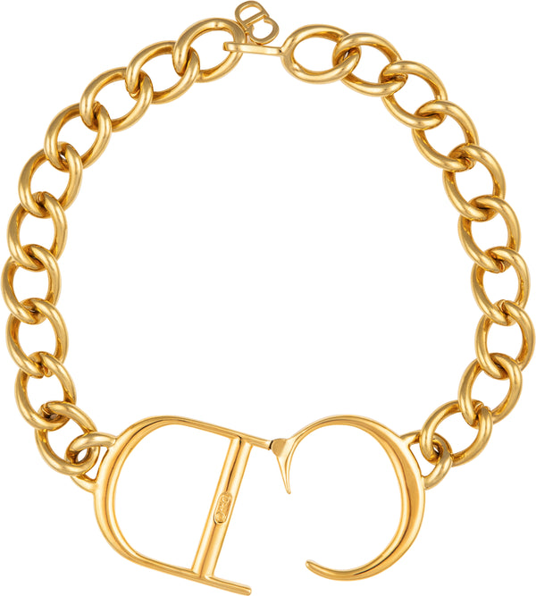 Christian Dior Fall 2000 Giant CD Choker Necklace