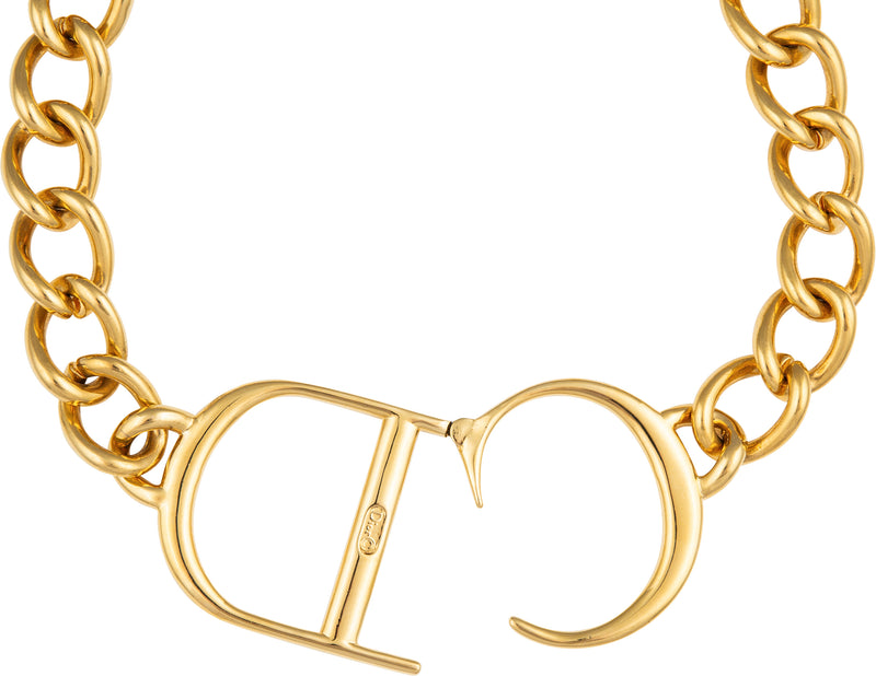 Christian Dior Fall 2000 Giant CD Choker Necklace