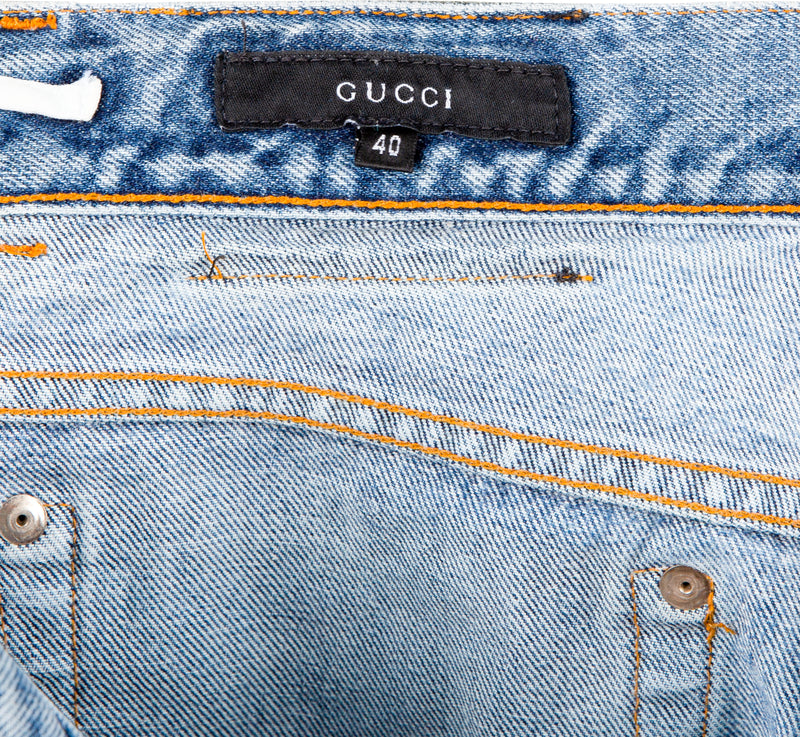 Gucci Spring 1999 Runway Beaded Denim Pants