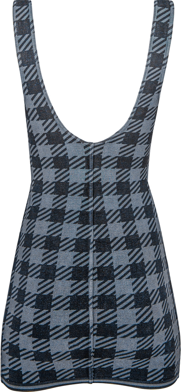 Alaïa Spring 1991 Runway Tati Houndstooth Bodycon Dress