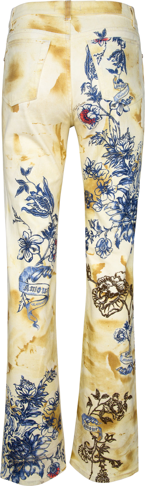 Roberto Cavalli Spring 2003 Tattoo Printed Pants