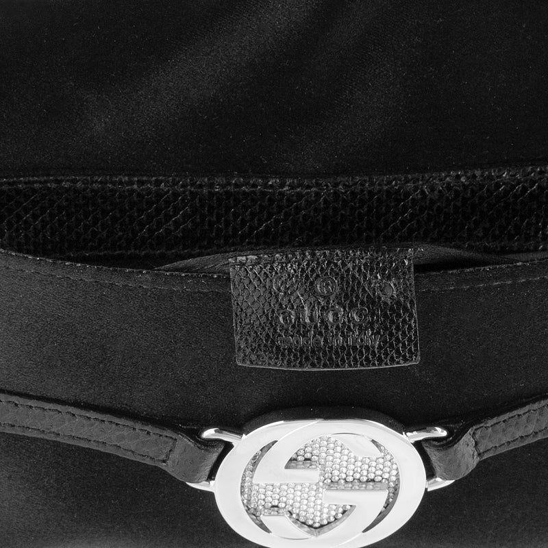 Gucci Satin Logo Embellished Mini Bag
