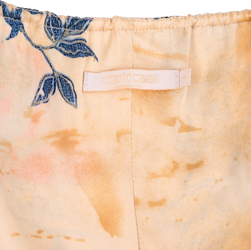 Roberto Cavalli Spring 2003 Tattoo Printed Bustier Top