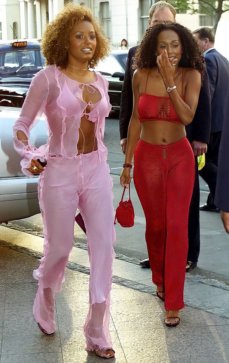 Fendi Spring 2000 Runway Silk Chiffon Bralette