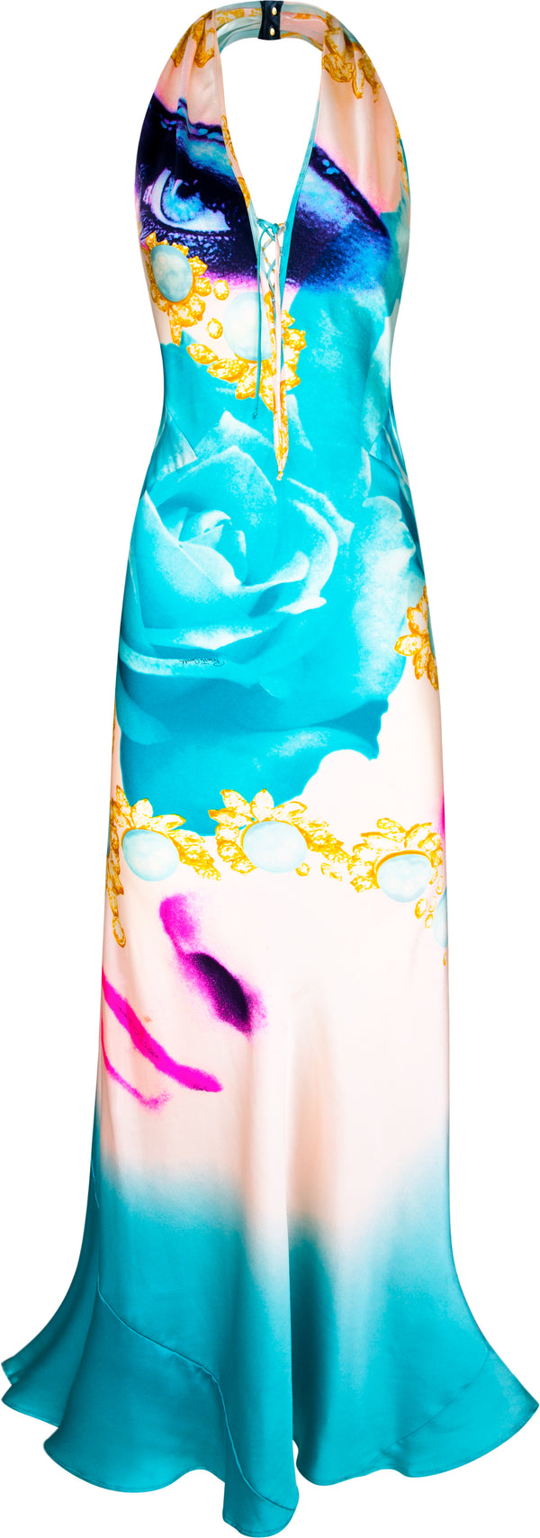 Roberto Cavalli Spring 2001 Silk Printed Gown