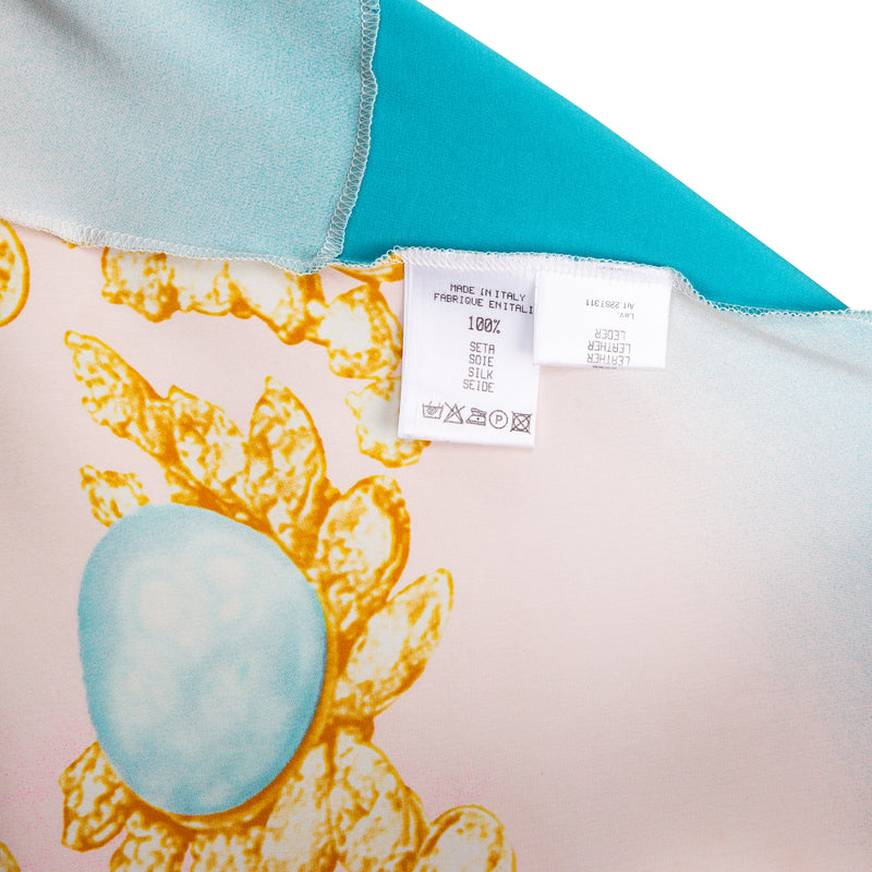 Roberto Cavalli Spring 2001 Silk Printed Gown