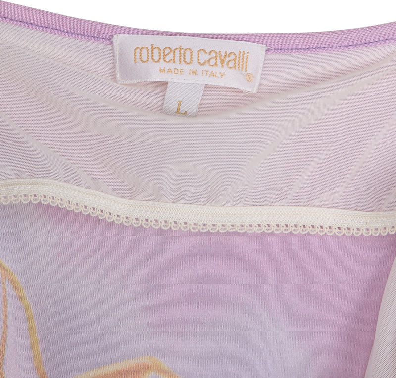 Roberto Cavalli Spring 2000 Floral Printed Dress