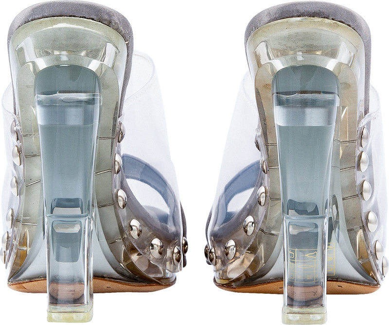 Prada Spring 2010 Runway Lucite Platform Sandals