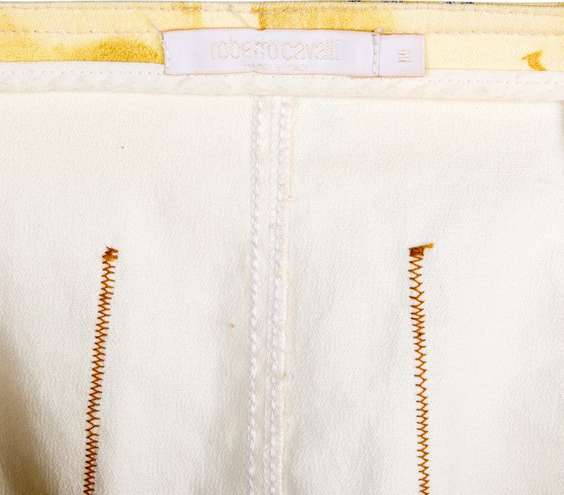 Roberto Cavalli Spring 2003 Tattoo Printed Skirt