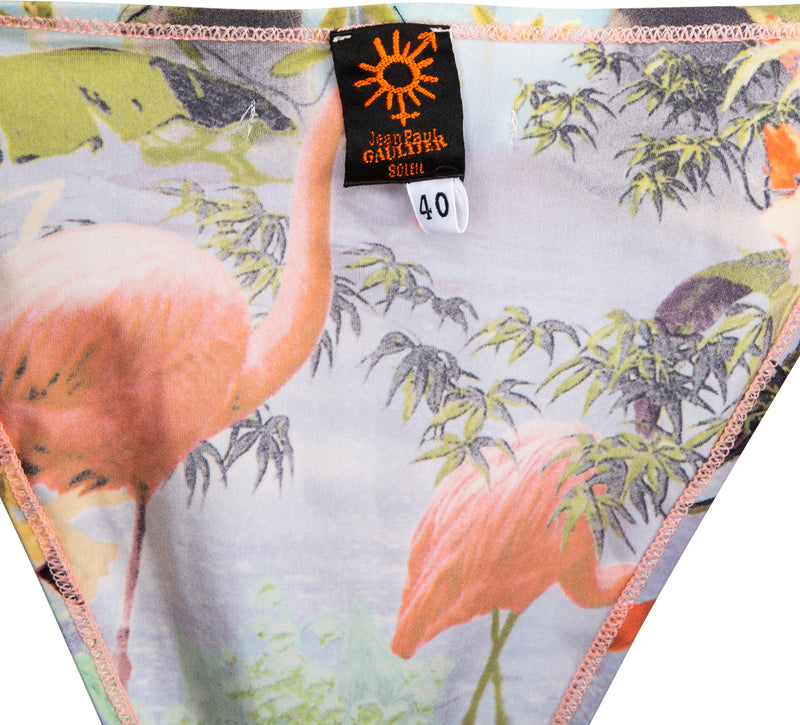 Jean Paul Gaultier Soleil Flamingo Logo Bikini