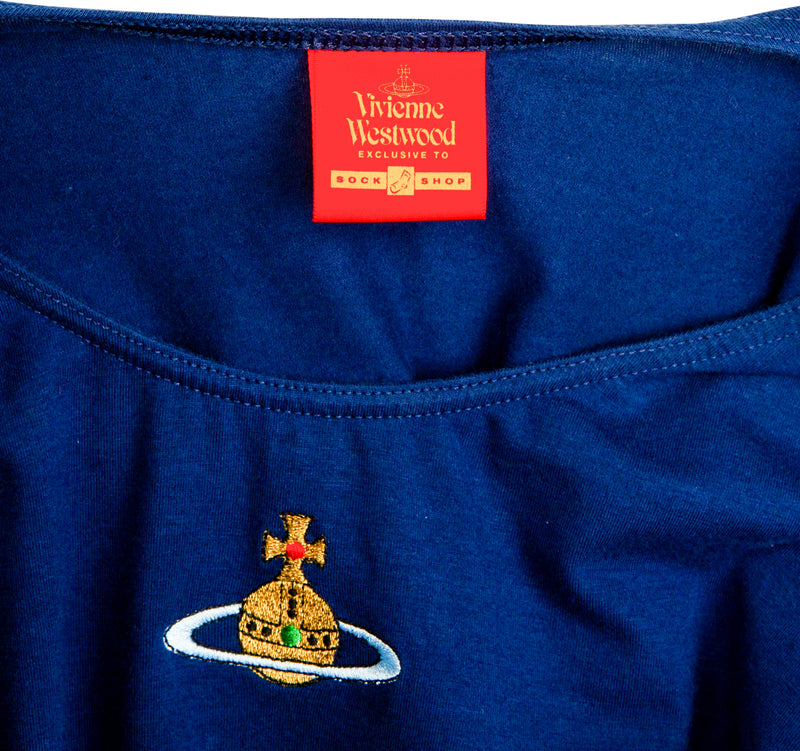 Vivienne Westwood Navy Orb Embroidered One-Piece