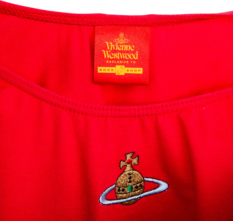 Vivienne Westwood Red Orb Embroidered One-Piece